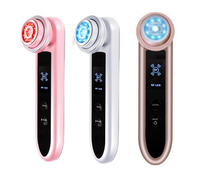 ZENEVIVE Glow RF skin rejuvenation wand in pink, white and gold